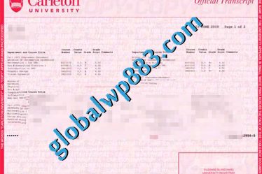 buy Carleton University transcript